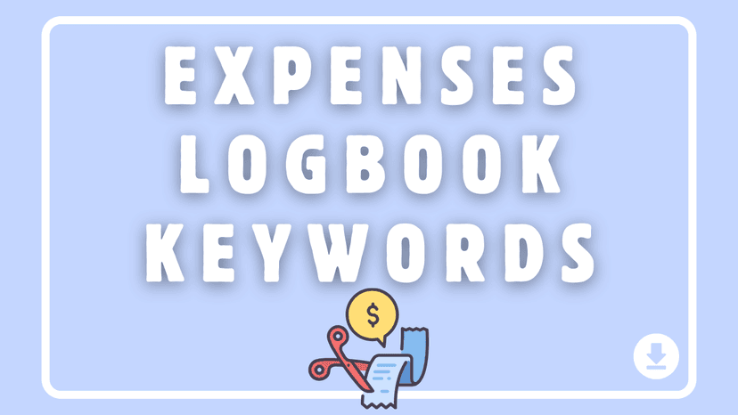 Expenses Logbook Keywords for Amazon KDP