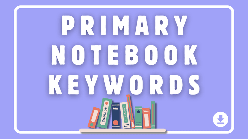 Primary Notebook Keywords for Amazon KDP