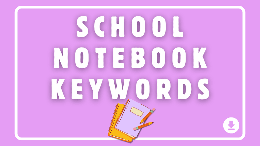 School Notebook Keywords for Amazon KDP