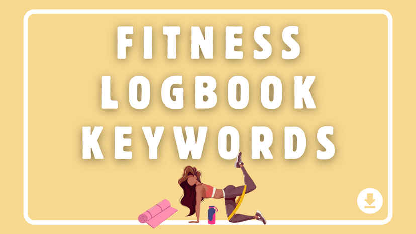 Fitness Logbook Keywords for Amazon KDP