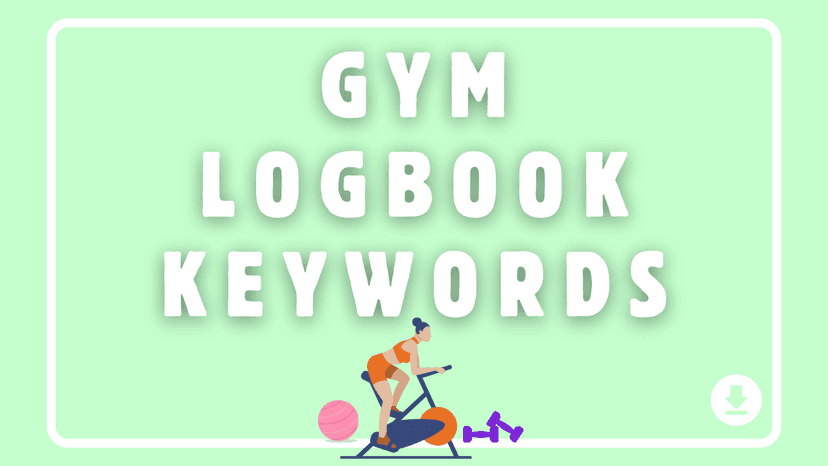 Gym Logbook Keywords