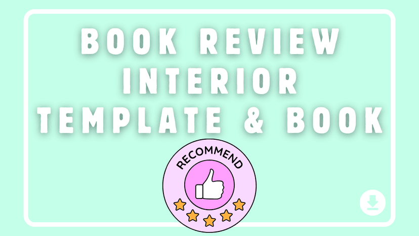  Book Review Interior Template & Book for Kindle Direct Publishing