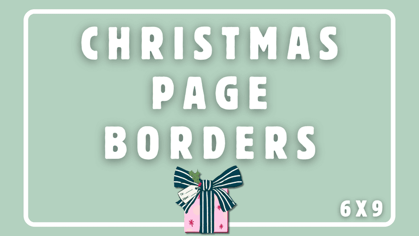 KDP Interior Christmas Page Borders