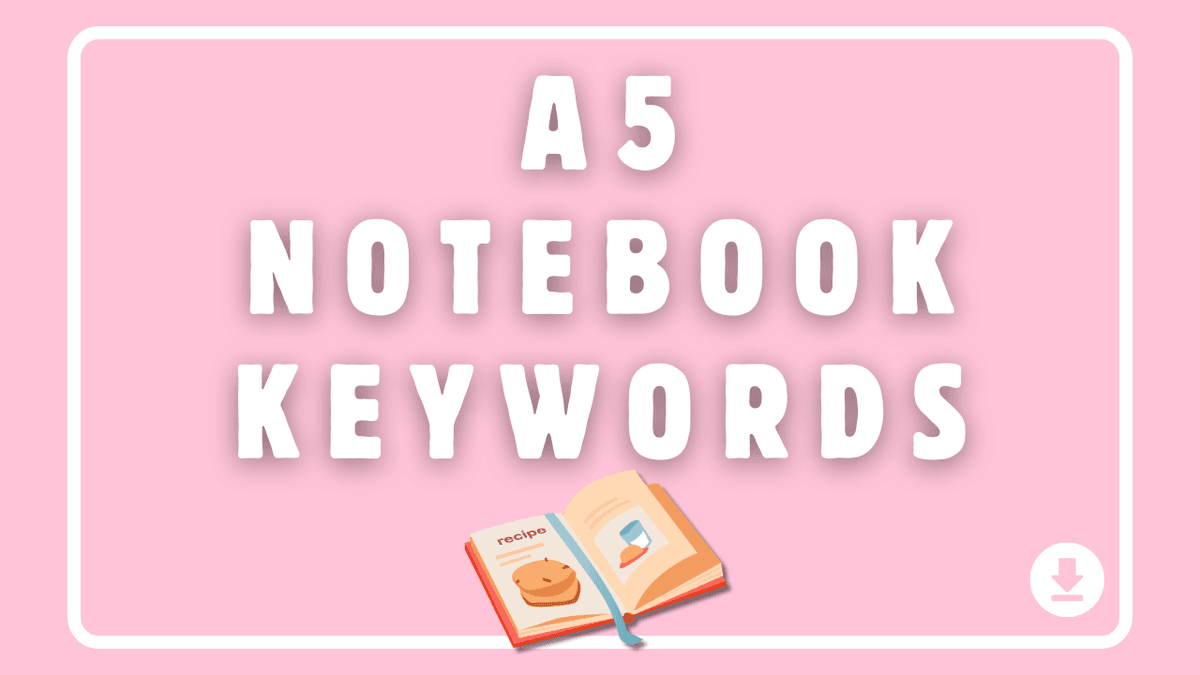 A5 Notebook Keywords for Amazon KDP