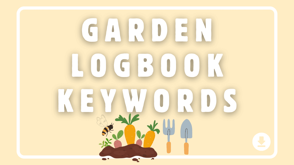 Garden Logbook Keywords for Amazon KDP