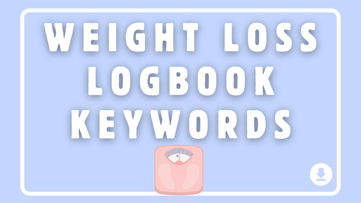 Weight Loss Logbook Keywords